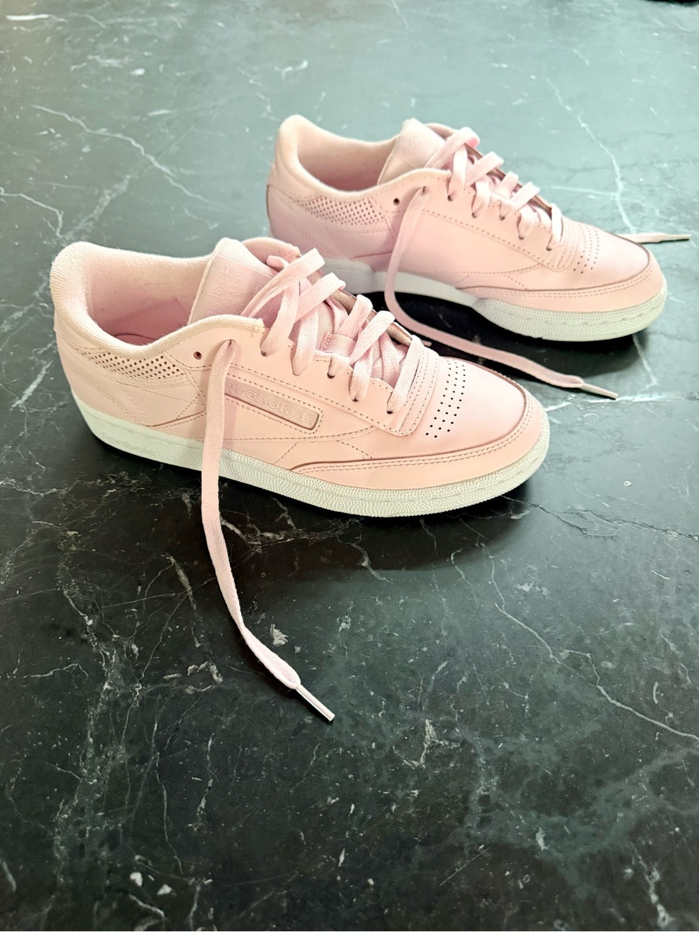 Baby Pink Reebok Low-Top Women's Sneakers